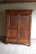 Prachtige antieke eiken houten Louis Philippe kast., Verzenden