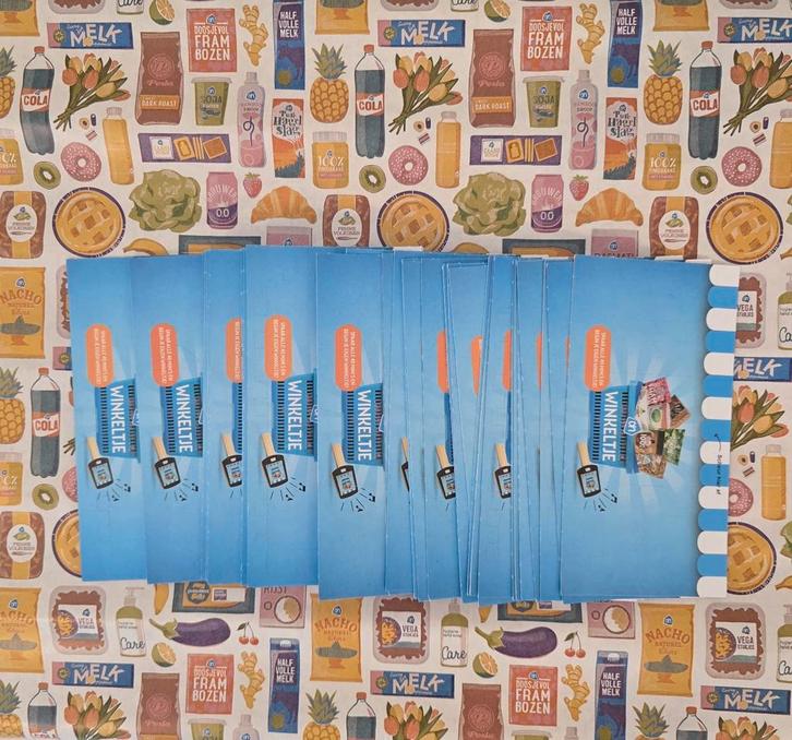 AH Mini's 47 Kaarten Boodschappen Gesloten Incl Kadopapier, Verzamelen, Supermarktacties, Albert Heijn, Ophalen of Verzenden