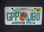 Florida nummerplaat kentekenplaten nummerplaten nummerborden, Ophalen of Verzenden, Gebruikt, Auto's
