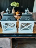 2 mooie windlichten samen 7,50, Huis en Inrichting, Woonaccessoires | Kandelaars en Kaarsen, Ophalen, Overige materialen, Zo goed als nieuw