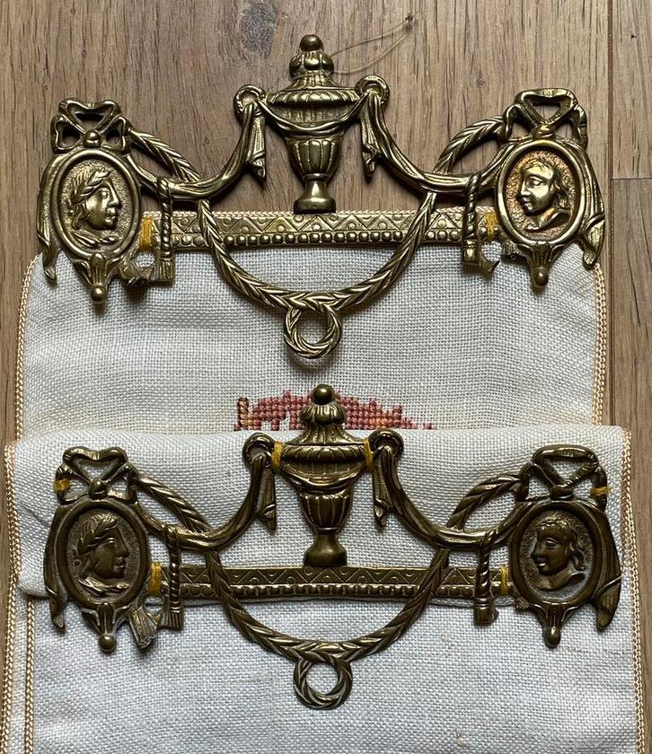 Schellekoord met fraai beslag van messing, Antiek en Kunst, Antiek | Koper en Brons, Koper, Ophalen of Verzenden