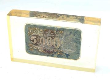 Monaco Casino Monte Carlo 5000 FF Chip Jeton 1940's  beschikbaar voor biedingen