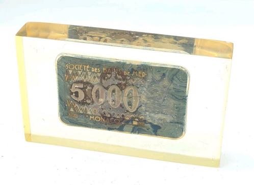 Monaco Casino Monte Carlo 5000 FF Chip Jeton 1940's, Antiek en Kunst, Antiek | Overige Antiek, Ophalen of Verzenden