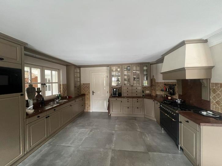 Ruime Hoekkeuken met marmer Blad, Huis en Inrichting, Keuken | Complete keukens, Gebruikt, Hoekkeuken, Overige kleuren, Overige materialen