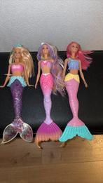 Zeemeermin barbies, Kinderen en Baby's, Speelgoed | Poppen, Ophalen of Verzenden, Zo goed als nieuw, Barbie