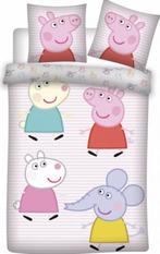 Peppa Pig Baby / Peuter Dekbedovertrek 100 x 135 cm - Katoen, Kinderen en Baby's, Kinderkamer | Beddengoed, Meisje, Wit, Dekbedovertrek