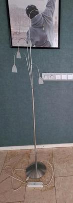 Vloerlamp rvs met 5 individuele lampjes, Ophalen, Gebruikt, Metaal, 150 tot 200 cm