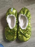 Slumbies glitter sloffen maat 39 limegroen, Ophalen of Verzenden, Zo goed als nieuw, Pantoffels of Sloffen