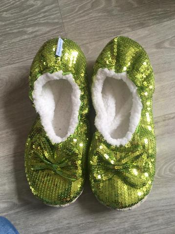 Slumbies glitter sloffen maat 39 limegroen beschikbaar voor biedingen