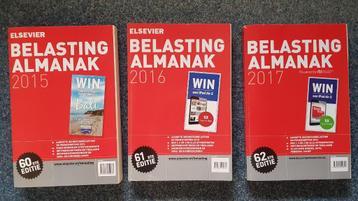 3x Elsevier belastingalmanak 2015 – 2016 - 2017 beschikbaar voor biedingen