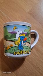 Smurfen Smurfin Smurfette vintage MOK BEKER 1982, Ophalen of Verzenden, Zo goed als nieuw, Gebruiksvoorwerp