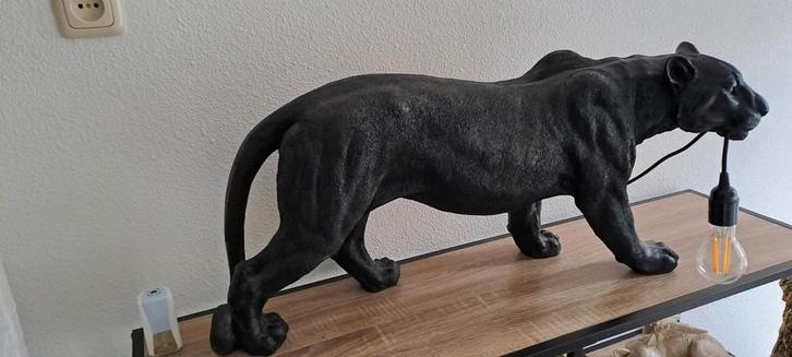 Zwarte Panter Lamp - Uniek Design, Antiek en Kunst, Antiek | Lampen, Ophalen
