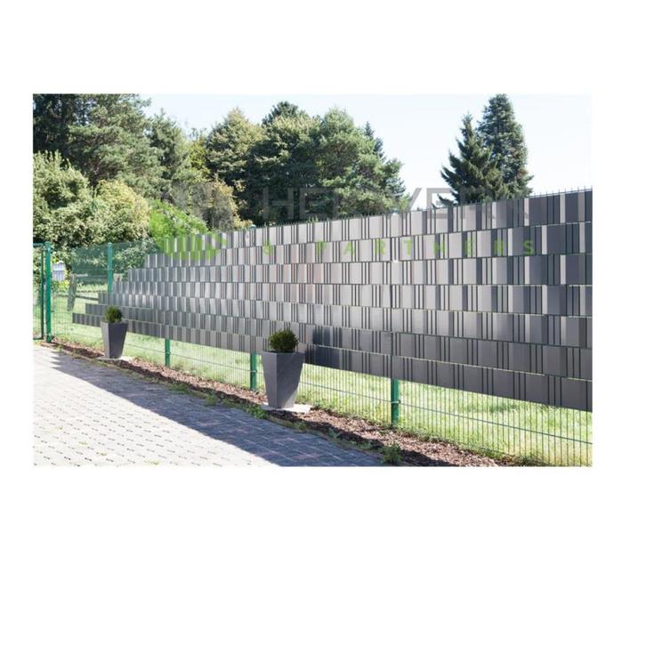 4 rollen 35m Vlechtband Zwart voor Dubbelstaafmat met clips, Tuin en Terras, Tuinhekken en Hekwerk, Nieuw, Dubbelstaafmat hekwerk