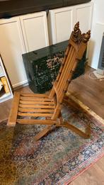 Antieke klapstoel schippersstoel, Antiek en Kunst, Ophalen