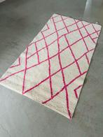 HM Vloerkleed 80x140cm Wol Crème/Roze, 100 tot 150 cm, Zo goed als nieuw, Crème, Rechthoekig
