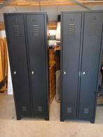 Vintage lockerkast 2 deur zwart.€59, Ophalen of Verzenden, Zo goed als nieuw