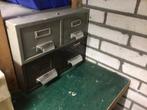 2 vintage retro archief ladenkastjes, kantoor, industrieel, Huis en Inrichting, Ophalen, Gebruikt, Retro /vintage/industrieel/kantoor