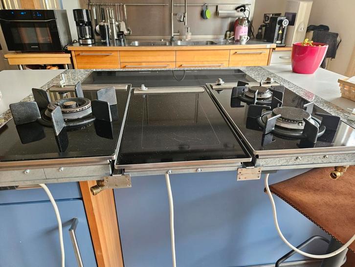 Kookplaat MIELE Imperial drieluik afm 51,5 x 86,5 cm x 7cm, Witgoed en Apparatuur, Kookplaten, Inbouw, Gas, 4 kookzones, Ophalen