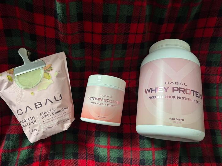 Cabau pakket, als nieuw, Sport en Fitness, Gezondheidsproducten en Wellness, Zo goed als nieuw, Poeder of Drank, Ophalen of Verzenden