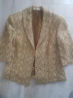 Italiaanse vintage goud brokaat jasje maat l., Kleding | Dames, Ophalen of Verzenden, Zo goed als nieuw, Maat 38/40 (M)