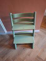 Stokke Tripp Trapp Groen - Meegroeistoel, Kinderen en Baby's, Kinderstoelen, Ophalen, Gebruikt, Meegroeistoel, Gordel(s)