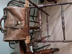Oude leren Roltas /Dokterstas, Antiek en Kunst, Curiosa en Brocante, Ophalen of Verzenden