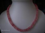 Een mooie Rondelle Cherry Kwarts edelstenen ketting, Verzenden, Overige materialen, Ketting, Met edelsteen