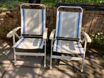 Dukdalf Camping stoelen grijs/ blauw/wit, Gebruikt, Campingstoel
