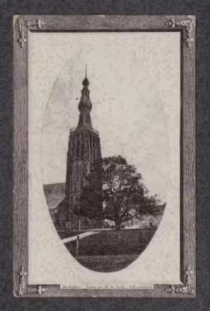 Hilvarenbeek Marktplein Toren der R.K. Kerk., Ophalen of Verzenden, Voor 1920, Ongelopen, Noord-Brabant