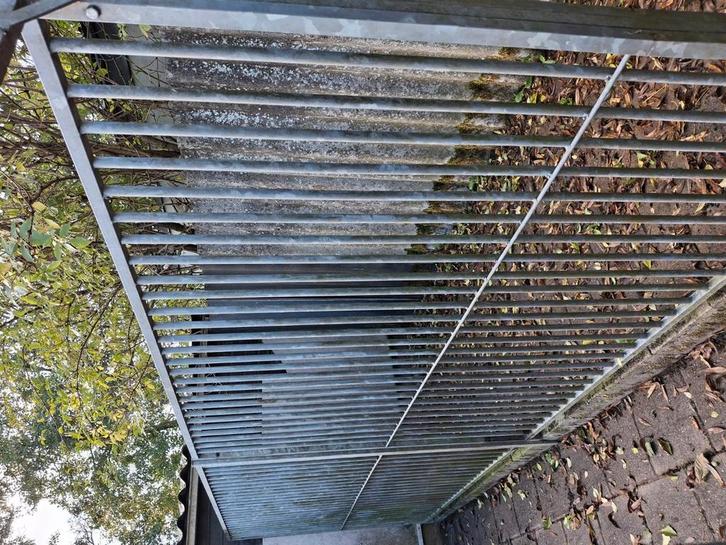 Kennelpanelen gegalvaniseerd kennel hek buitenren ren, Dieren en Toebehoren, Hondenhokken, Zo goed als nieuw, 100 cm of meer, 110 cm of meer