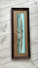 Oude Panorama prent met lijst Norderney, Antiek en Kunst, Ophalen of Verzenden