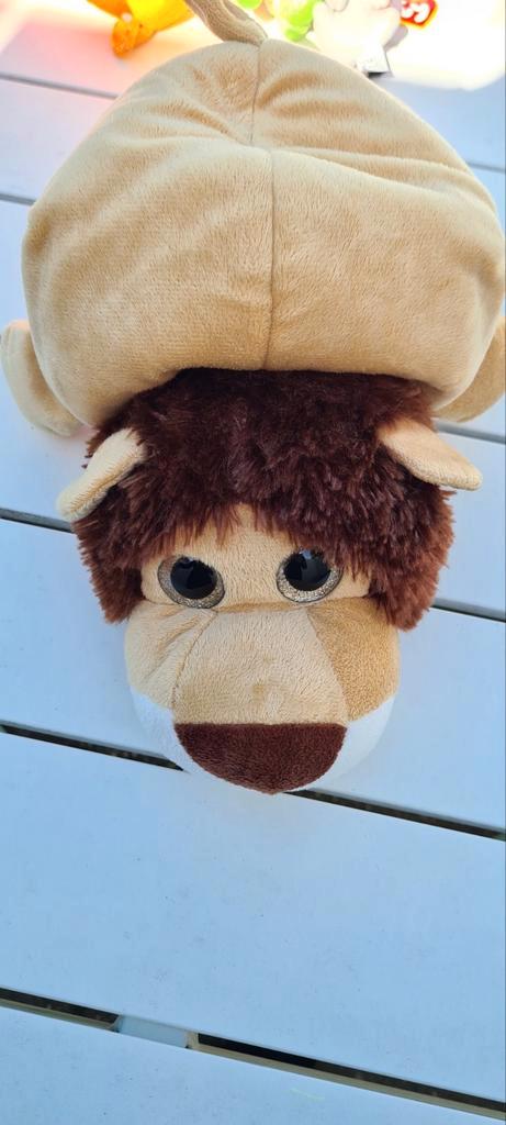 Grote ogen knuffel combi leeuw + beer, Kinderen en Baby's, Speelgoed | Knuffels en Pluche, Gebruikt, Overige typen, Ophalen of Verzenden