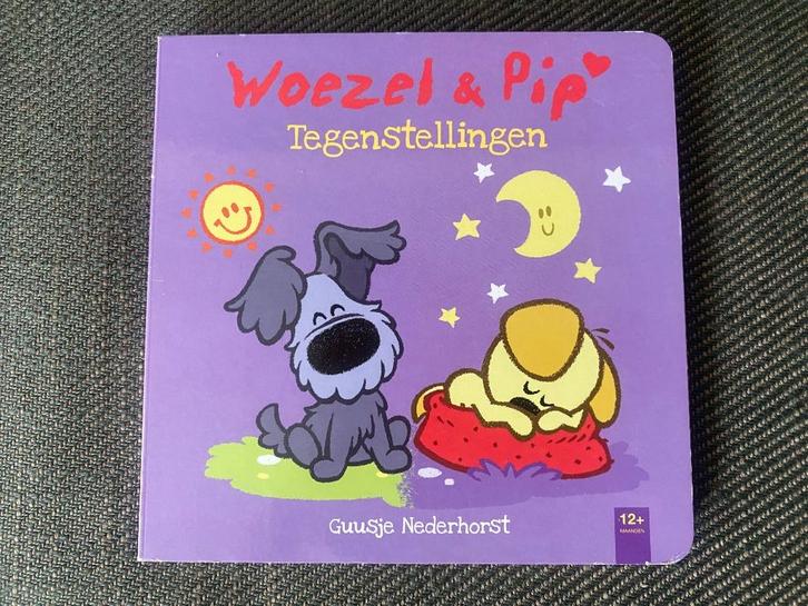 Guusje Nederhorst - Woezel & Pip - Tegenstellingen. (Karton), Boeken, Kinderboeken | Baby's en Peuters, Zo goed als nieuw, Ophalen of Verzenden