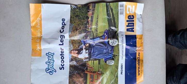 Scooter leg cape, Diversen, Verpleegmiddelen, Zo goed als nieuw, Ophalen of Verzenden