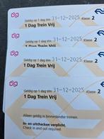 Trein kaartjes per stuk te koop, Tickets en Kaartjes, Trein, Bus en Vliegtuig, Bus, Metro of Tram, Algemeen kaartje