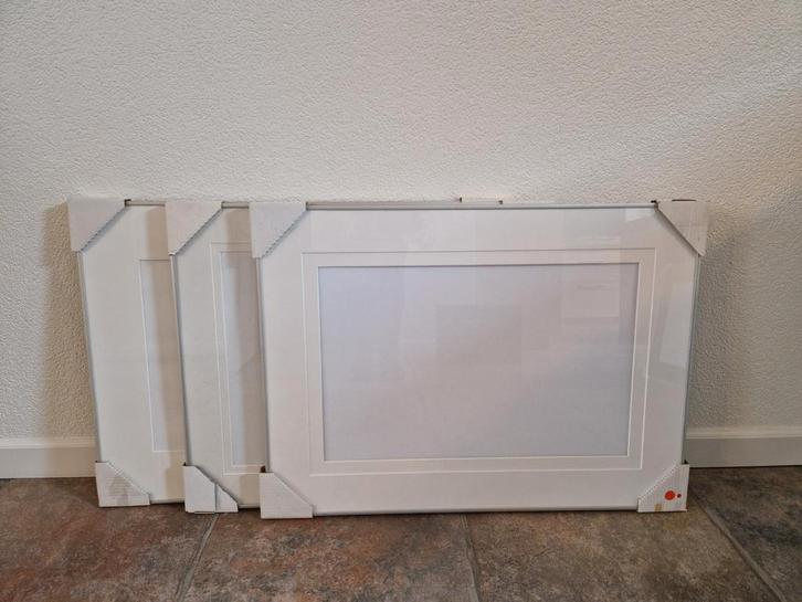 3 Nielssen lijsten incl glas en passepartout, Hobby en Vrije tijd, Schilderen, Ophalen