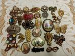 Lot oude sieraden, Verzenden, Overige materialen, Broche, Met edelsteen