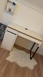 IKEA Bureau micke wit /antraciet 105x50 cm, Huis en Inrichting, Bureaus, Zo goed als nieuw, Ophalen, Bureau