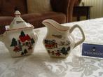 Masons mason christmas village kerst suikerpot en melkkan, Huis en Inrichting, Keuken | Servies, Overige typen, Ophalen of Verzenden