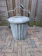 zinken vuilnisemmer oudje, Ophalen, Gebruikt, Metaal, Minder dan 50 cm