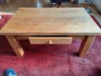 Eiken Salontafel met Lade, Ophalen, Gebruikt, 50 tot 100 cm, Eikenhout