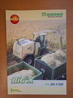 Folder Krone Big X 500 hakselaar Nederlandstalig, Ophalen of Verzenden, Gelezen, Tractor en Landbouw