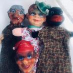 4 retro vintage poppenkastpoppen  oa Jan Klaassen en Katrijn, Verzamelen, Poppen, Overige typen, Gebruikt, Ophalen of Verzenden