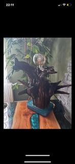 Epoxy Boomstam Lamp, Huis en Inrichting, Woonaccessoires | Zuilen en Pilaren, Ophalen, Zo goed als nieuw