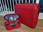 Samsonite koffer en beautycase, rood, Hard kunststof, Zo goed als nieuw, 70 cm of meer, 55 cm of meer