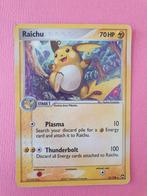 Raichu 12/108 holo pokemon kaart, Ophalen of Verzenden, Zo goed als nieuw, Losse kaart