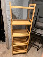 Houten ladderstelling kast met 4 planken 31X31x134, Ophalen of Verzenden, Zo goed als nieuw