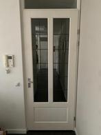 Opdekdeur glas in lood, Doe-het-zelf en Verbouw, Deuren en Horren, Ophalen, 80 tot 100 cm, 215 cm of meer, Binnendeur