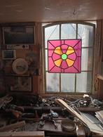 Deze glas in lood raam per stuk 45 euro!! 4 stuks voor,150 €, Antiek en Kunst, Ophalen of Verzenden