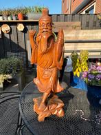 Houten Beeld van Visser, Antiek en Kunst, Ophalen of Verzenden